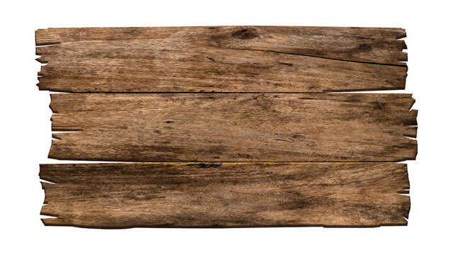 Rustic blank wooden sign board template