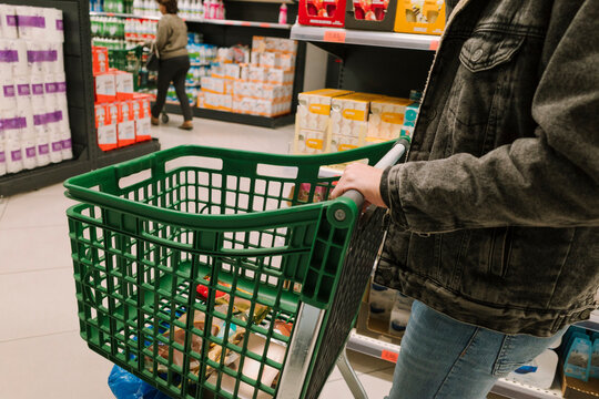 Carrying Grocery cart