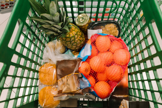 Basket Full Of Groceries