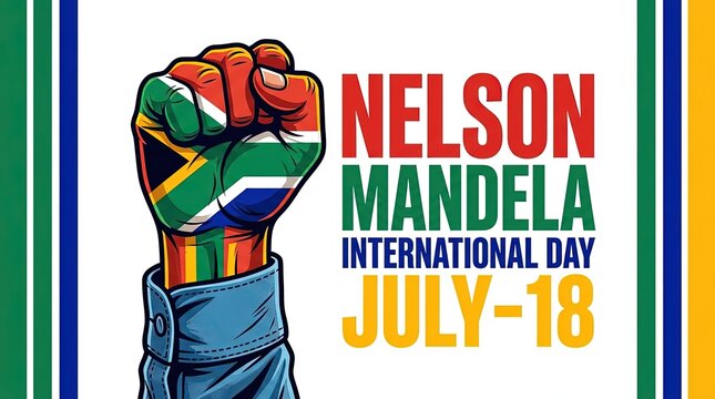 Nelson Mandela International Day Fist Symbol of Unity and Freedom