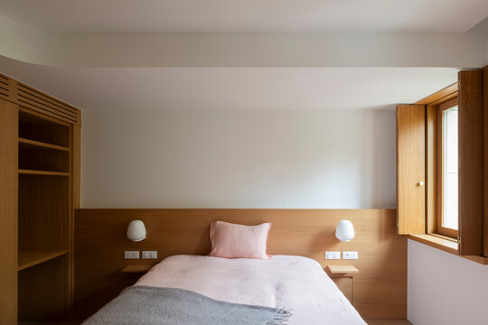 pillow on bed
