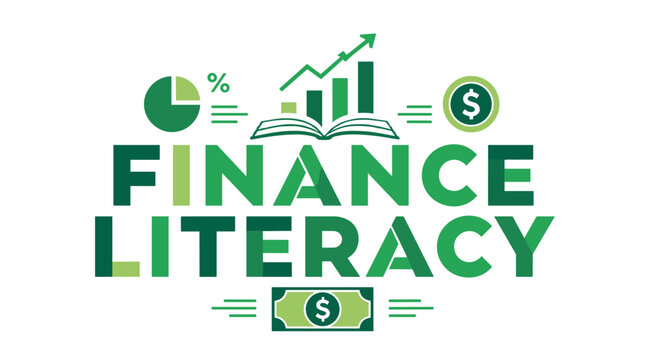 Finance literacy concept showing money planning and learning skills.