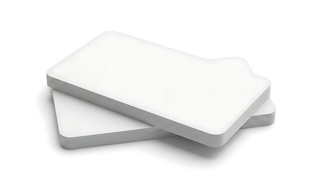 Stack of white foam sheets with textured edges