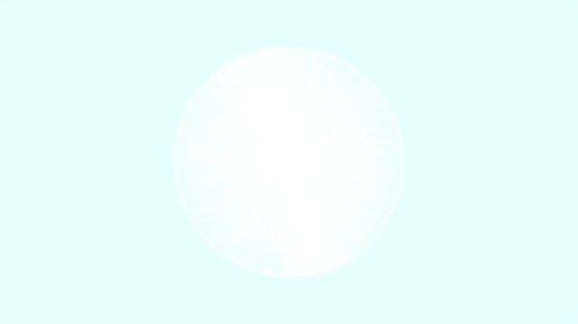 Soft white circular glow on light blue background