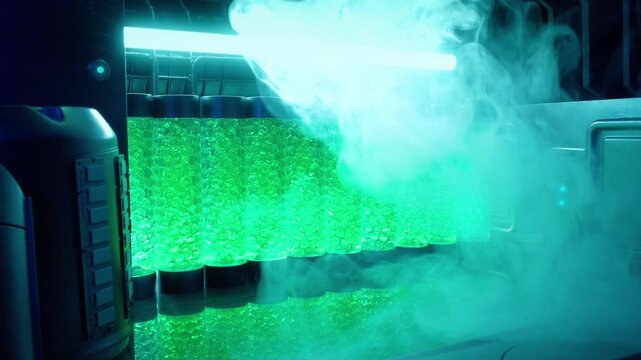 Cooling Gas Over Large Tubes In Laboratory
