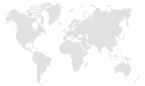 World map vector illustration. Geography, globe, continents, global and atlas design showing countries and regions for travel, education and business projects. Vector icons