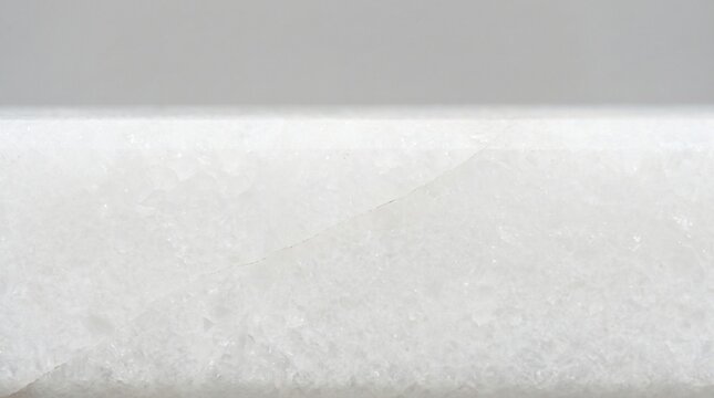 Devil in the Details: Single Hairline Crack Across an Otherwise Flawless White Marble Surface