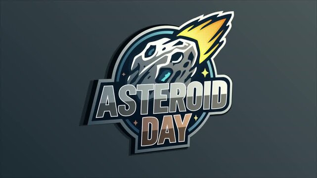 asteroid international day logo icon