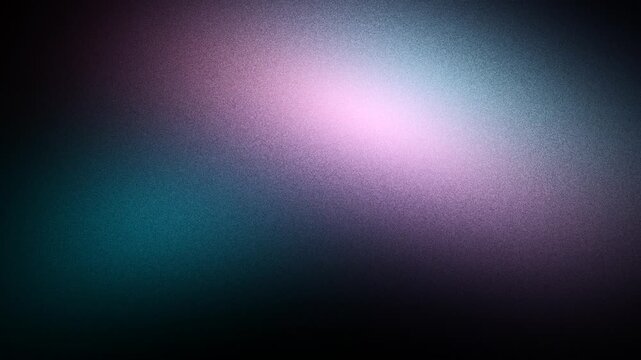 Cyan and violet hues morphing through heavy film grain texture