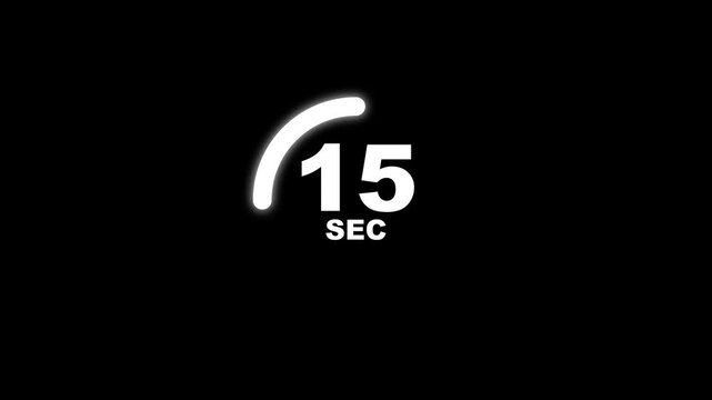 Minimal circular countdown timer showing ten to zero seconds on dark background representing time pressure urgency quick decision progress tracking digital interface and modern technology concept.