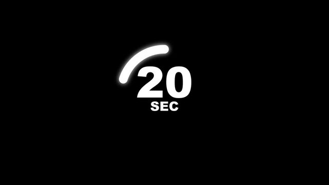 Minimal circular countdown timer showing ten to zero seconds on dark background representing time pressure urgency quick decision progress tracking digital interface and modern technology concept.