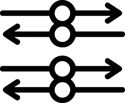 Opposing Arrows Symbolizing Conflict, Direction, and Connection