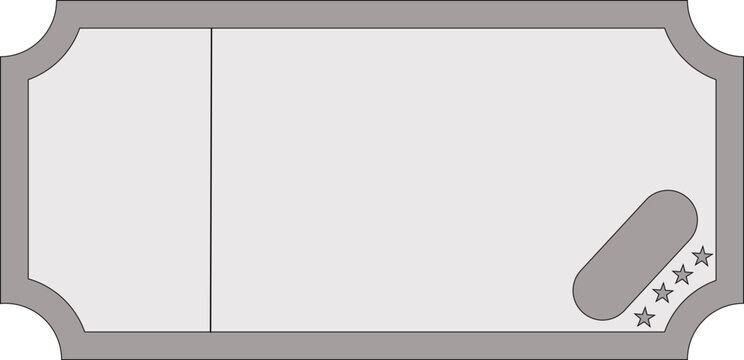 Grey certificate template with stars and decorative border