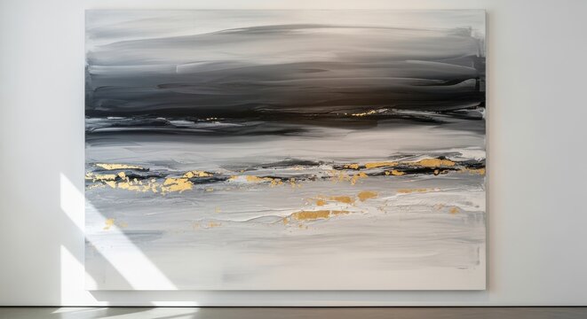 Abstract artistic composition with vibrant splashes of color