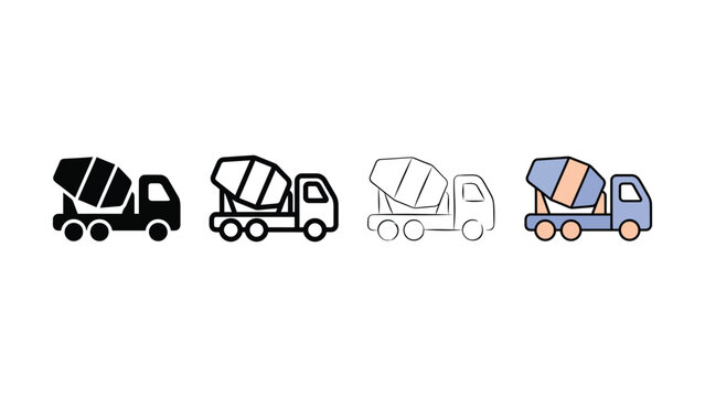 Jackhammer demolition tool icon evolution editable vector
