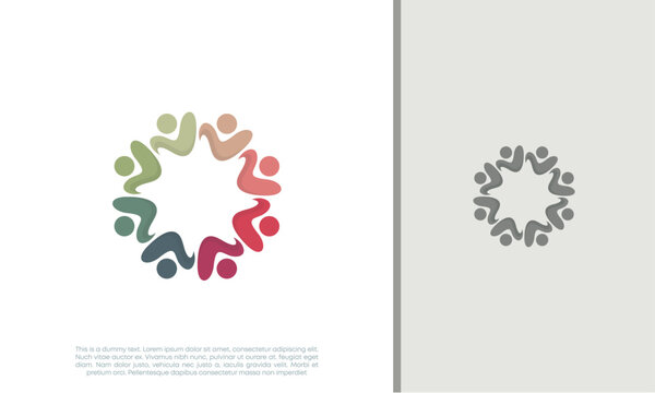 Global Community Logo Icon Elements Template. Community human Logo template vector. Community health care. Abstract Community logo