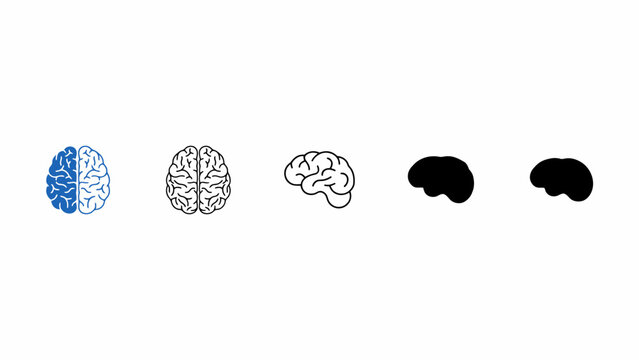 Evolution of brain development and cognitive function with different stages of thinking development cognitive function thinking evolution neuroscience learning activity illustration abstract
