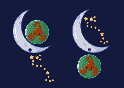 Illustraion of scorpio zodiac sign