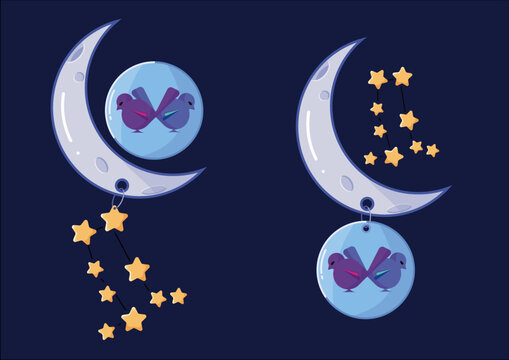 Illustraion of gemini zodiac sign