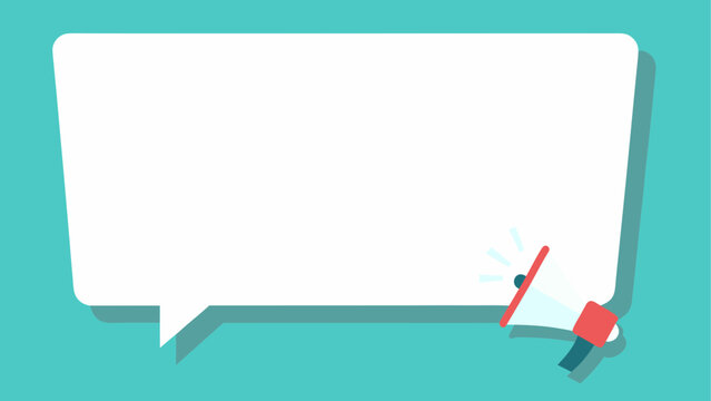 Speech bubble with megaphone for promotion Vector