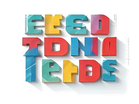 Colorful 3D letters spelling the word ENDS.