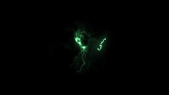 Advanced electric lightning striking animation on back background, Strong thunder lights, energy burst line rays, luminous VFX electric lines force 4K video