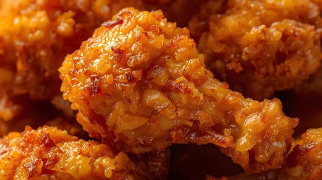 Fried Chicken Close-up View
