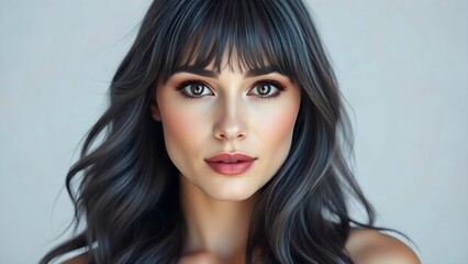Fototapeta premium BEAUTIFUL WOMAN WITH MAKEUP