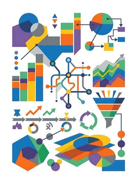 Colorful creative brainstorming and innovation illustration.