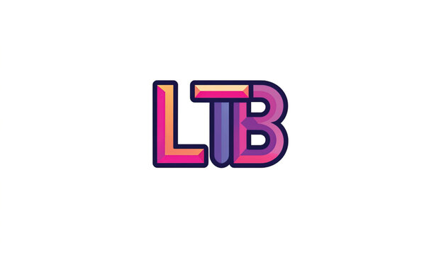 Multicolored LTB Logo Letters Symbol.
