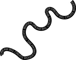 Obraz premium Special day of canada black ribbon with inspirational text on canada day