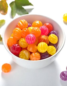 Colorful fruit salad in white bowl on table.