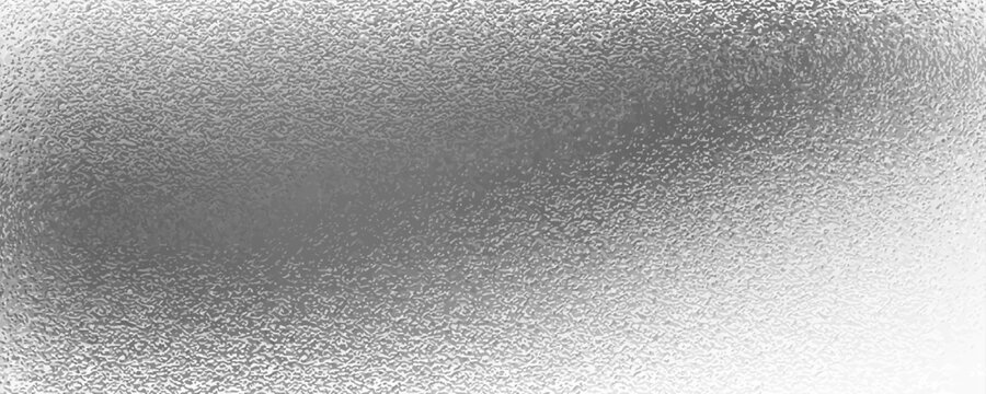 Shiny foil or silver metallic pattern. Texture of transparent, matte white and grey frosted glass, blur effect. Stained glass decorative background with glitter effect. Vector illustration