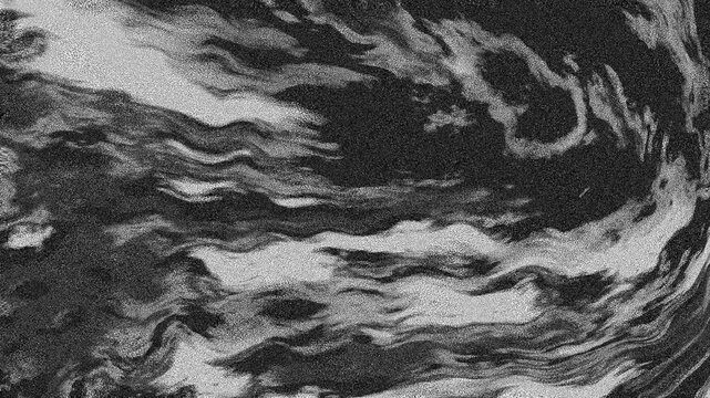 Abstract grayscale fluid texture with swirling waves, blending smoky patterns and dynamic motion.