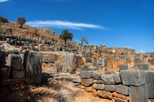 Tiddis Roman Ruins Cistern and Water Storage Structures on Hilltop Algeria