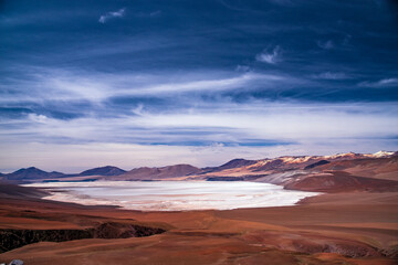 Naklejka premium Panoramic View of Salar de Antofalla Basin, Argentina