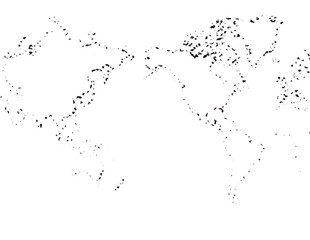 Naklejka premium Abstract world map vector, global connectivity and international business concept. Modern digital earth illustration, minimalist design for technology and travel.
