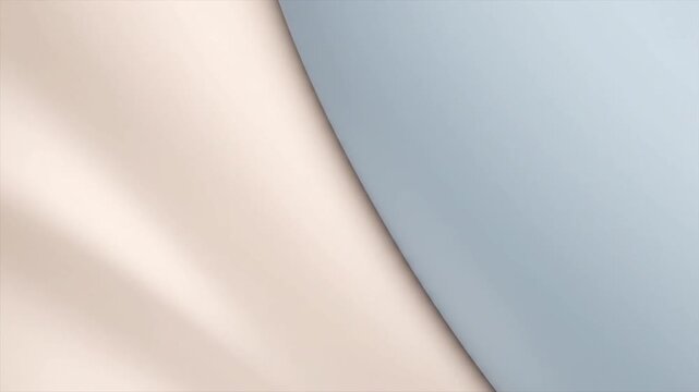 Soft pastel fabric swatches in cream and light blue folded neatly to showcase texture and color for design projects.