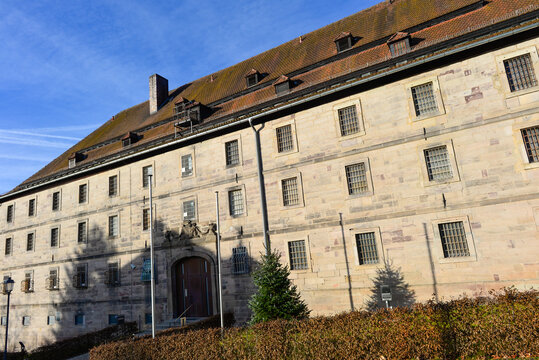 Historisches barockes Zeughaus der Festung Rosenberg in Kronach in Bayern