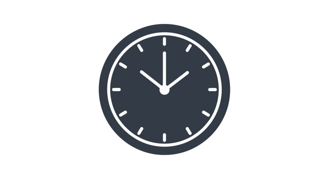 Simple Analog Clock Face Design.