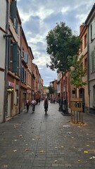 Fototapeta premium Dans les rues du VIeux-Toulouse (Occitanie)