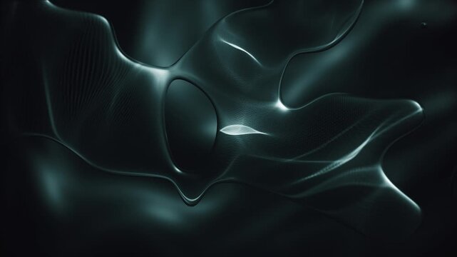 Dark futuristic liquid effect abstract background with fluid morphing blob shapes and a smooth gradient of dark moody colors. Stylish full HD and looping animation
