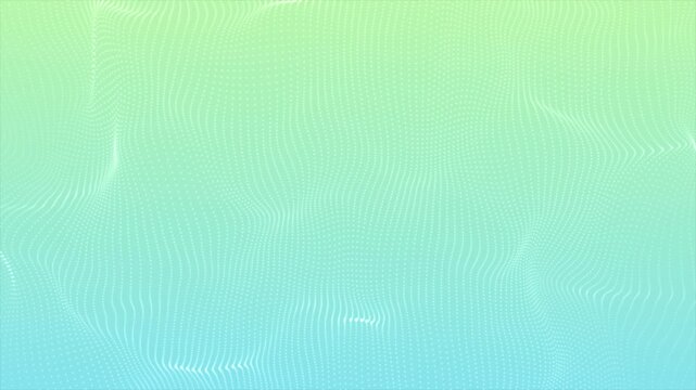 Abstract pastel green and turquoise backdrop featuring a wave of white particles, creating a modern techno pattern with a fresh summer vibe for seasonal event visuals 