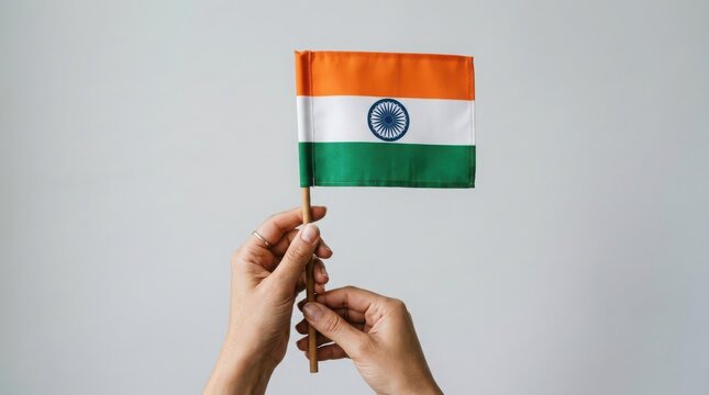 India independence day celebration with indian flag