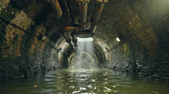 sewers bellow city