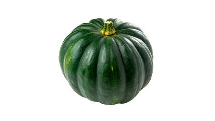 Fresh whole organic dark green wrinkled acorn squash pumpkin isolated on transparent background cut out © nova-png