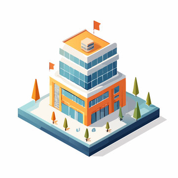 Modern Corporate Building Structure for Business Foundation and Professional Growth