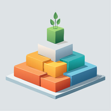 Layered Modular Business Architecture Illustrating Scalable Growth and Sustainable Development
