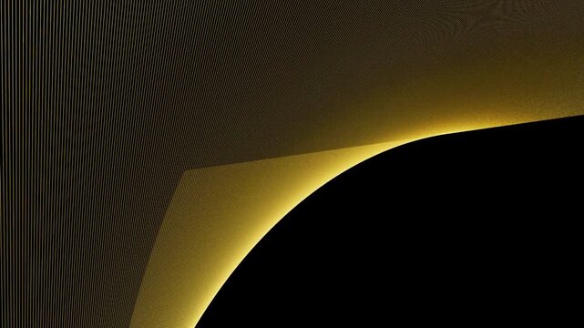 Abstract Wavy Surface with Gold Thread Texture - Seamless Loop