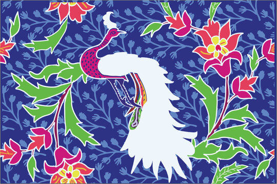 Batik with unique and distinctive flora and fauna motifs is suitable for various design printing needs.